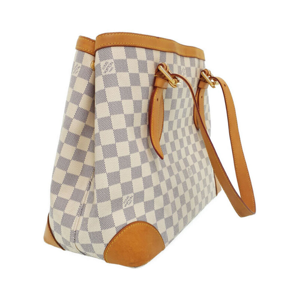 Louis Vuitton Bag Hampstead Tote Azur White Damier